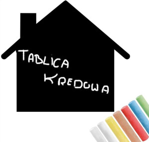 FOLIA Kredowa Tablicowa na ścianę DOMEK 58x67