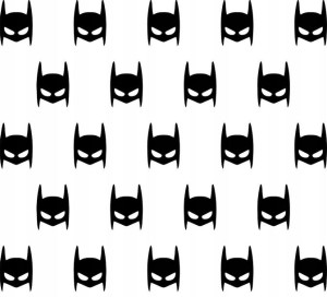 ZESTAW Naklejek ściennych BATMAN Maska 40szt 13x9