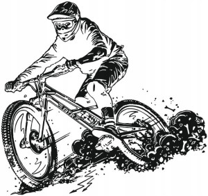 2# ROWER ENDURO DH naklejka NA ŚCIANĘ 43x43cm