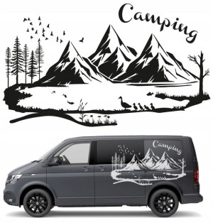 Naklejki Na Bok Samochodu Misie Camping 90x151cm