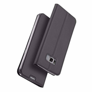 Etui portfel Dux ducis skin leather SAMSUNG G950 S8 szary