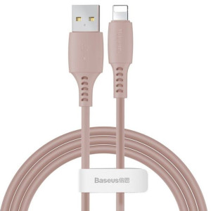 Baseus Colourful kabel przewód USB / Lightning 2.4A 1.2m różowy (CALDC-04)