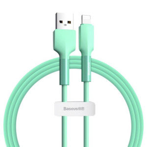Baseus wytrzymały kabel przewód USB - Lightning 2,4 A 1 m 480 Mbps zielony