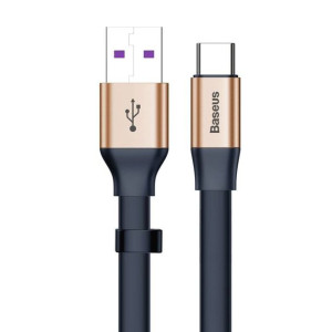 Baseus Simple płaski kabel przewód USB / USB Typ C SuperCharge 5A 40W Quick