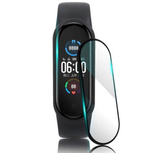 Szkło hartowane 5D XIAOMI MI BAND 5 Full Glue czarne
