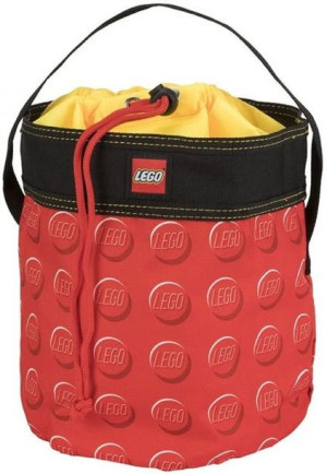 Lego kubełek na klocki czerwony