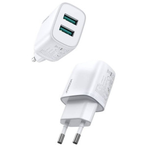Joyroom ładowarka sieciowa 2x USB 2,1 A biała (L-2A101)