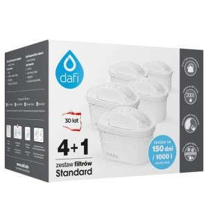 Zestaw filtrów dzbanka do wody 4+1 — Dafi Unimax Standard