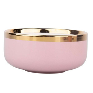 Miska salaterka porcelanowa Aurora Gold Pudrowy Róż 14 cm