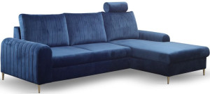 Narożnik rozkładany z pojemnikiem sofa narożna z funkcją spania