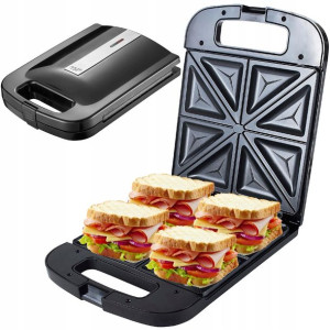 Toster Sandwich Duży Opiekacz 4 Kanapki Tosty Xl