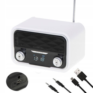 Radio Fm Bluetooth Sd Usb Aux Mp3 Sieciowo-batery.
