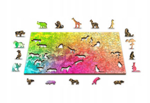 Drewniane Puzzle z figurkami – Motyle gradient