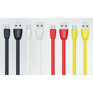 Kabel VIDVIE CT01 USB/Type C 2.1A, 1m mix 4 kolory 30 szt.