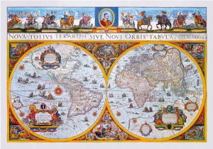 Drewniane Puzzle z figurkami - Mapa Nova Terrarum