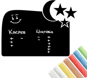 FOLIA Kredowa Tablicowa na ścianę Gwiazdy 135x100