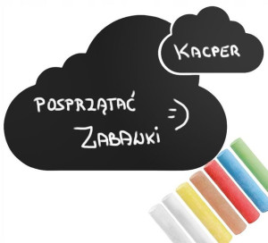 XXL FOLIA Kredowa Tablicowa na ścianę CHMURKA 150
