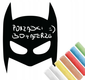 XXL FOLIA Kredowa Tablicowa na ścianę BATMAN