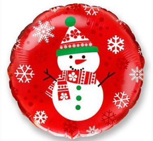 Balon 18" Bałwanek Czerwony