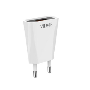 Ładowarka sieciowa VIDVIE PLE209 USB + kabel micro 1.2A biały
