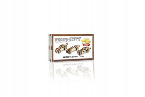 Drewniane Puzzle 3D – Samochody Sportowe