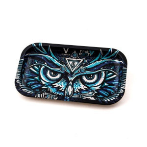 V-SYNDICATE OWL SOWA tacka do zwijania jointów rolling tray metalowa