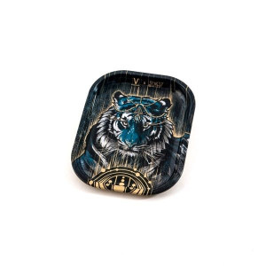 V-SYNDICATE TIGER SMALL tacka do zwijania jointów rolling tray metalowa