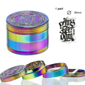 Grinder do ziół Amsterdam Rainbow 4-częsciowy śr. 60 mm