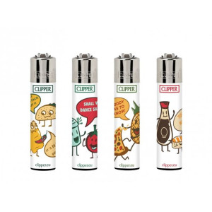 Zapalniczka Clipper wzór FOOD SENTENCES