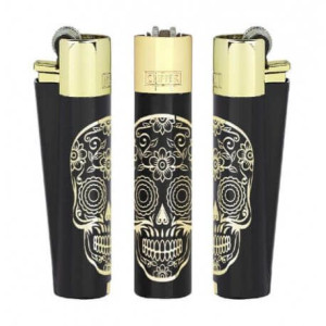 Zapalniczka metalowa Clipper Metal MEXICAN SKULLS