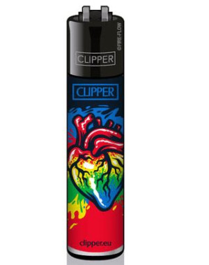 Zapalniczka Clipper wzór HEARTS 2