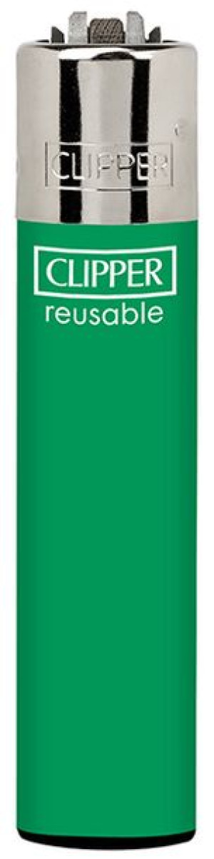 Zapalniczka Clipper wzór SOLID GREEN