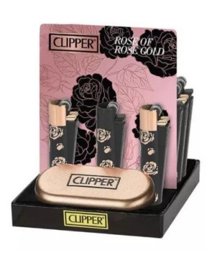 Zapalniczka metalowa Clipper Metal Rose of Gold