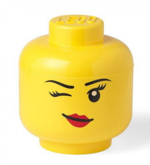 Pojemnik na klocki Lego Duża Głowa Dziewczynka