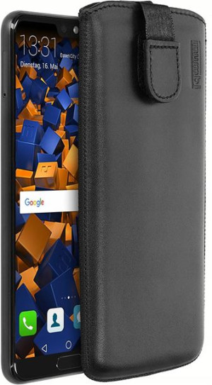 Etui case wsuwka Huawei P20 SKÓRA CZARNE