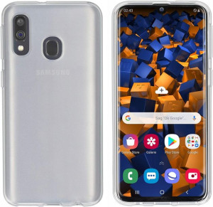 Mumbi Etui case do Samsung Galaxy A40 clear białe