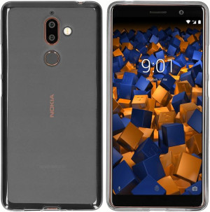 Mumbi Etui case Nokia 7 Plus przezroczyste czarne