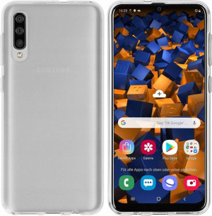MUMBI ETUI CASE do Samsung Galaxy A50 białe clear