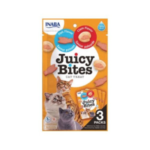 Inaba Juicy Bites Cat - Fish with Clam 33,9g