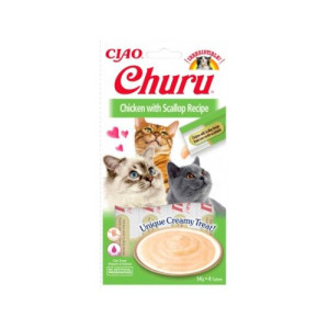 Inaba Ciao Churu Cat - Chicken with Scallop 56g