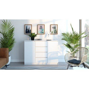 BELLA DS24 120cm – komoda z szufladami i półkami