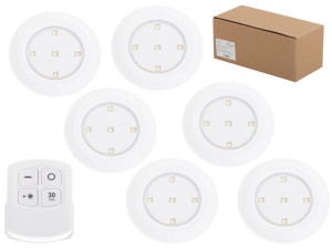 Lampka Bezprzewodowa Lampki Led Na Baterie 6szt.