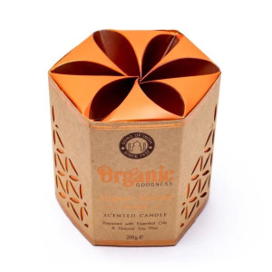 Świeca z wosku sojowego Organic Pomarańczowa