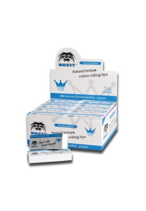 Breit Filterki 50 Hemp Cotton perforowane białe