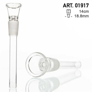 Rurka szklana do bonga z cybuchem 14cm szlif 18.8mm uniwersalna