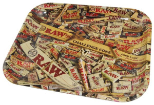 RAW MIX LARGE tacka do zwijania jointów rolling tray metalowa
