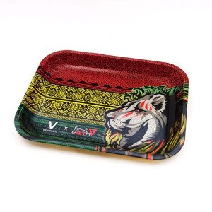 VSYNDICATE LION RASTA XL Oryginalna metalowa tacka do zwijania jointów