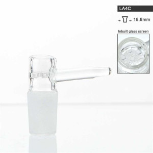 Cybuch z wbudowanym sitkiem szklanym i uchwytem 18.8mm do bonga fajki