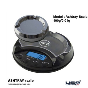 USA Waga Elektroniczna ASHTRAY jak popielniczka 0,01g 100g dyskretna