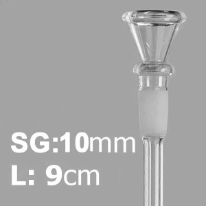 Rurka do mini bonga o szlifie 10 mm długość 9 cm